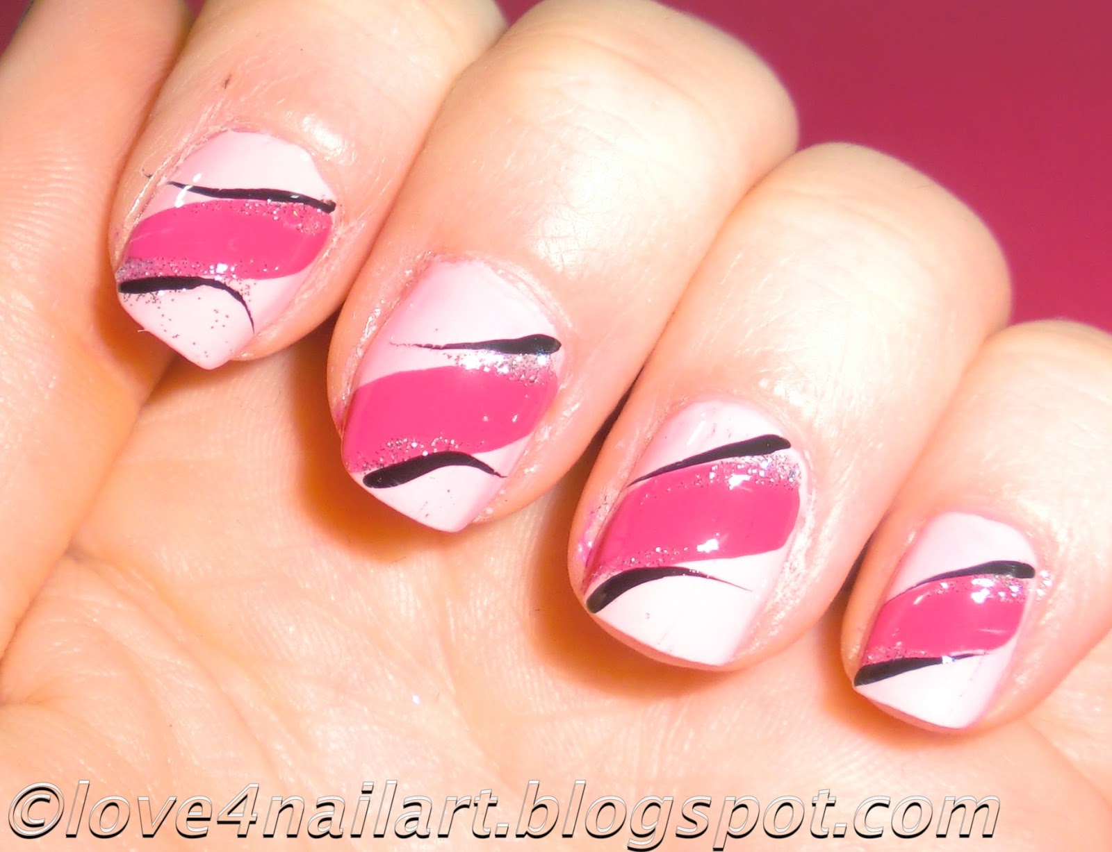 Pink Nail Designs for Short Nails