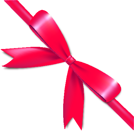 Pink Ribbon Bow Vector