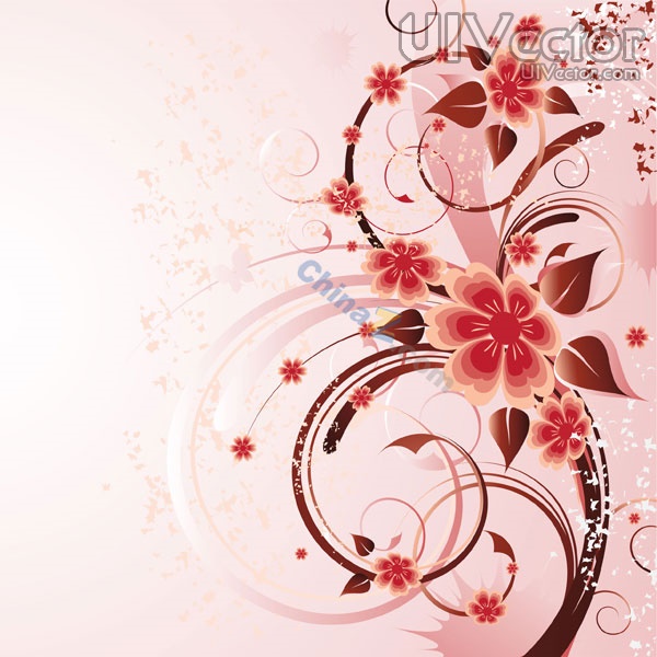 Pink Roses Vector Background Designs