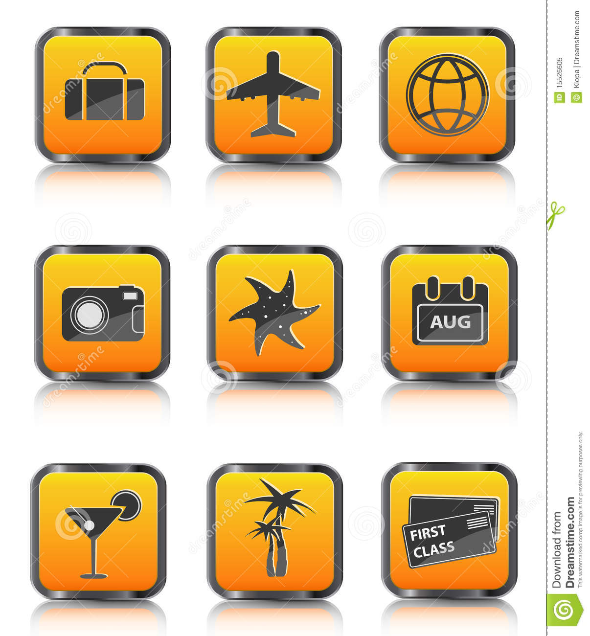 Plane Travel Suitcase Icon