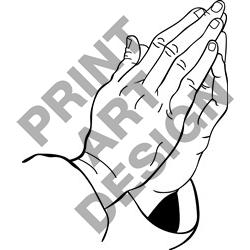 Praying Hands Outline Printable