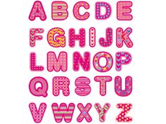 Pretty Pink Alphabet Letters