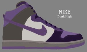 PSD Blank Nike Dunk High
