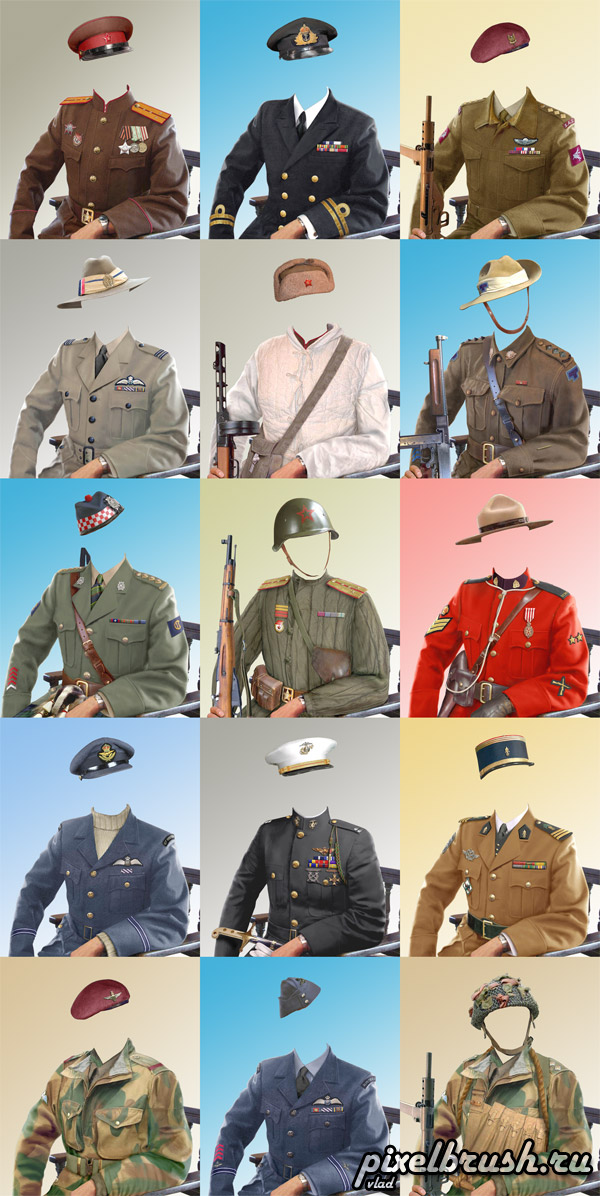 PSD Soldier Military Uniforms