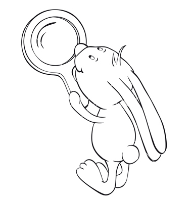 Rabbit Outline JPEG Download