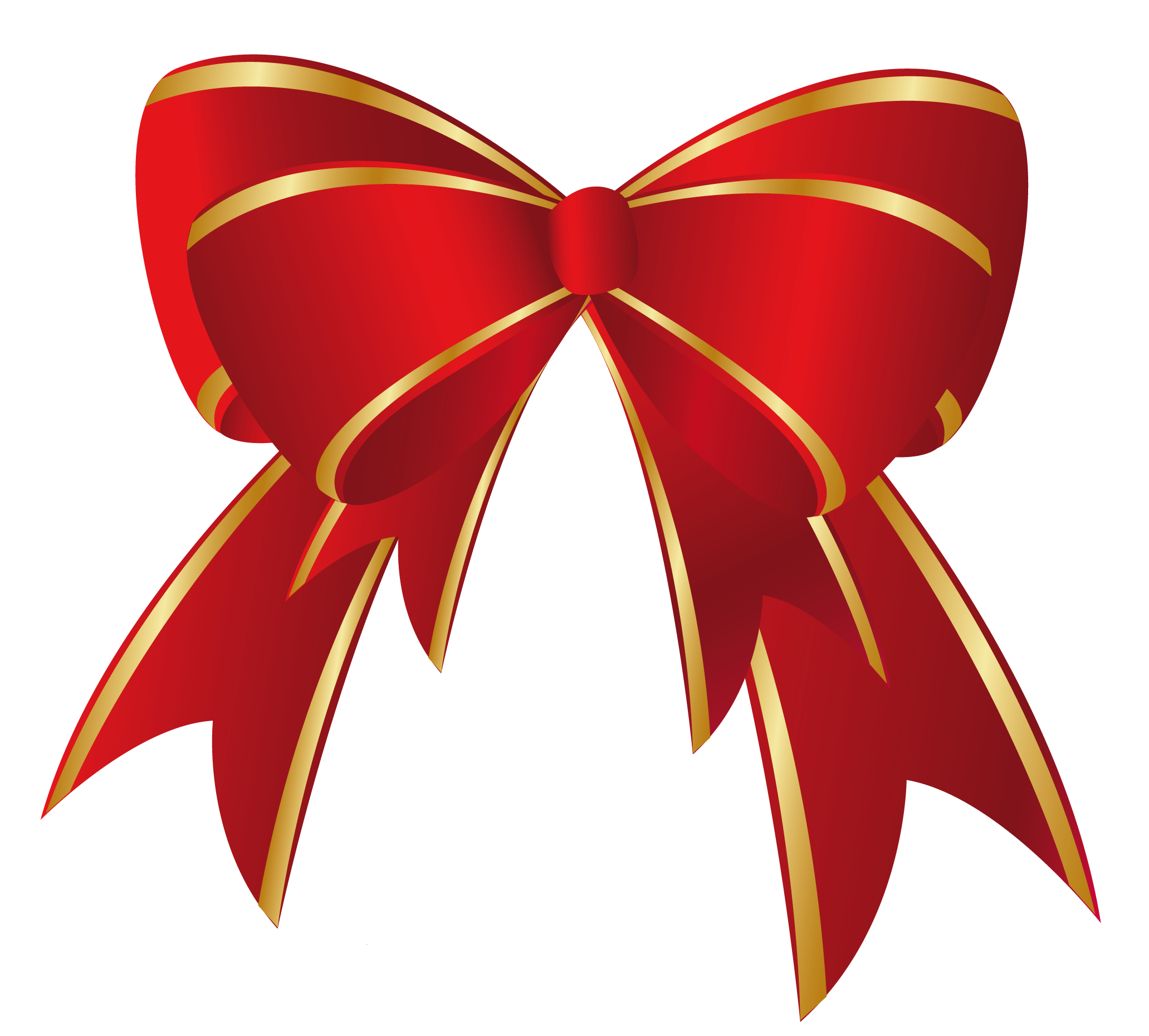 Red Christmas Bow Clip Art