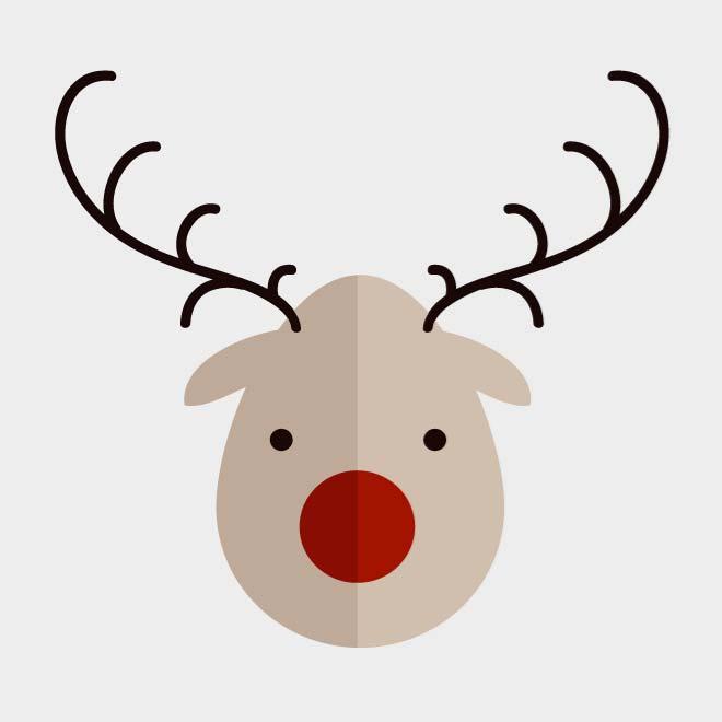Reindeer Head Vector Reindeer Head Vector
