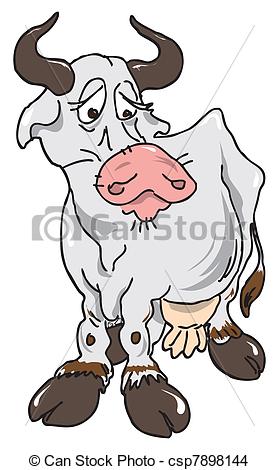 Sad Cow Clip Art