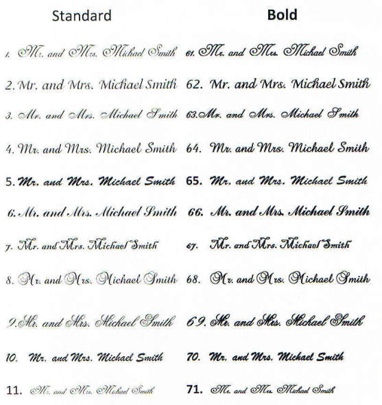 Sample Calligraphy Fonts Sample Calligraphy Fonts