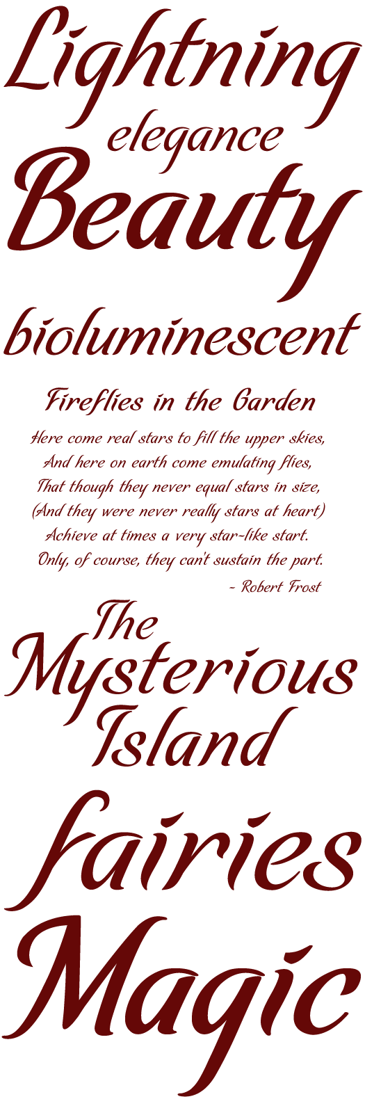 Sample Calligraphy Fonts Sample Calligraphy Fonts