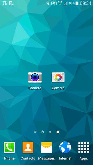 Samsung Galaxy 5 Camera Icons