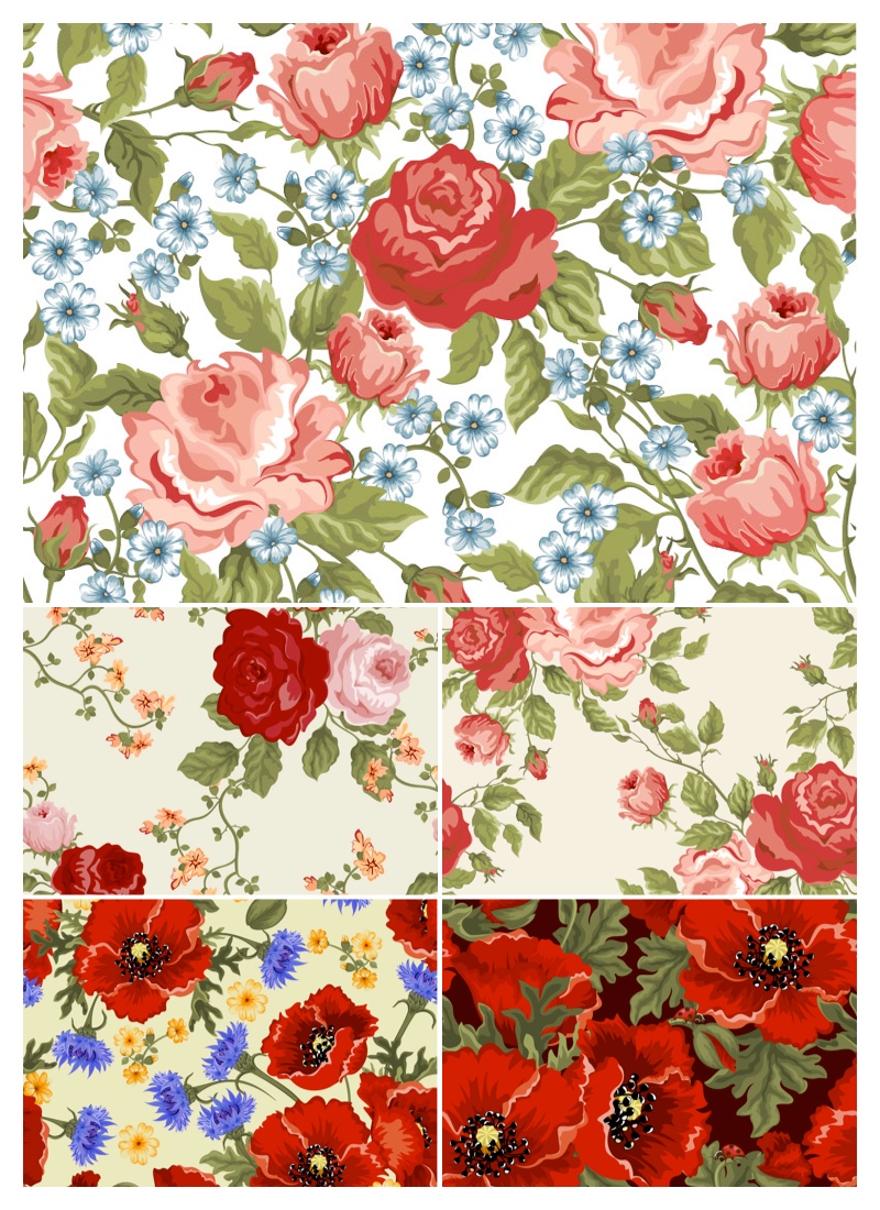 Seamless Floral Vector