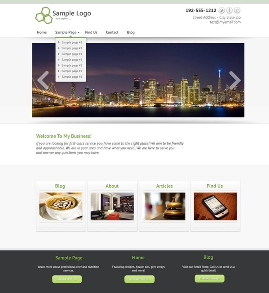 Simple Business Website Template
