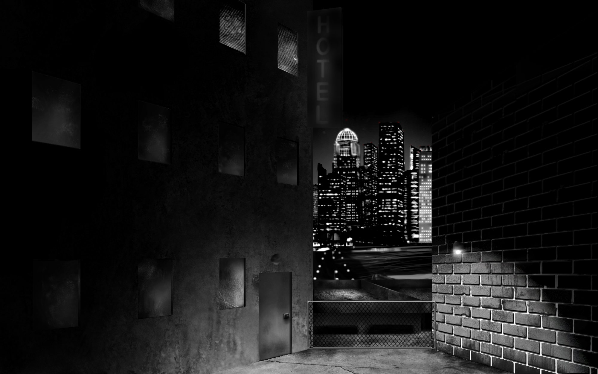 Sin City Scenery Backgrounds