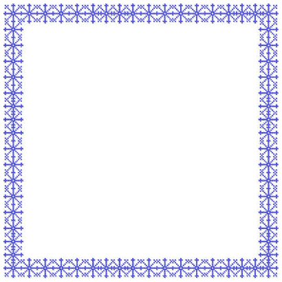 Snowflake Cross Stitch Frames and Borders Snowflake Cross Stitch Frames and Borders