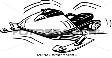 Snowmobile Ski Clip Art