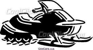 Snowmobile Vector Clip Art