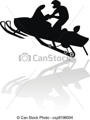 Snowmobile Vector Clip Art