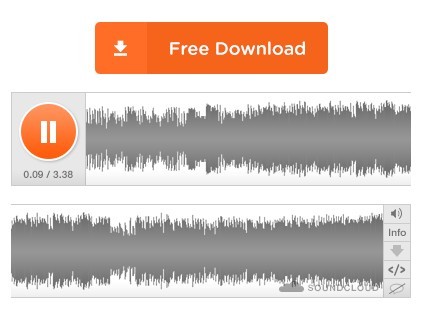 SoundCloud Mockup PSD