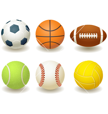 Sports Balls Vector Art