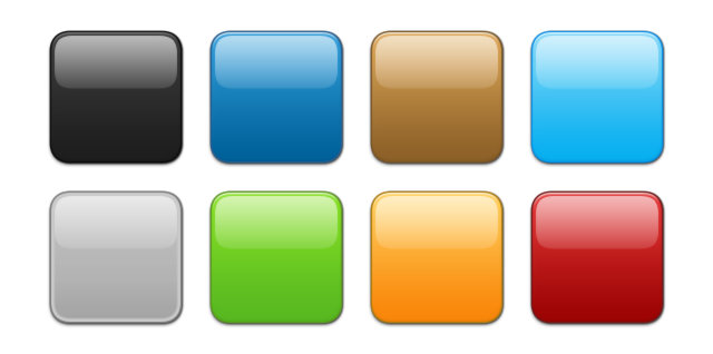 Square Button Icons