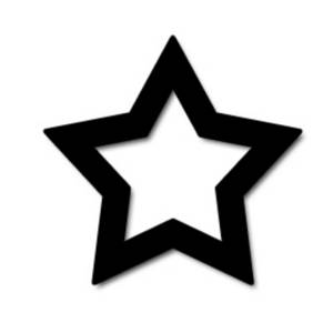 Star Clip Art Black and White