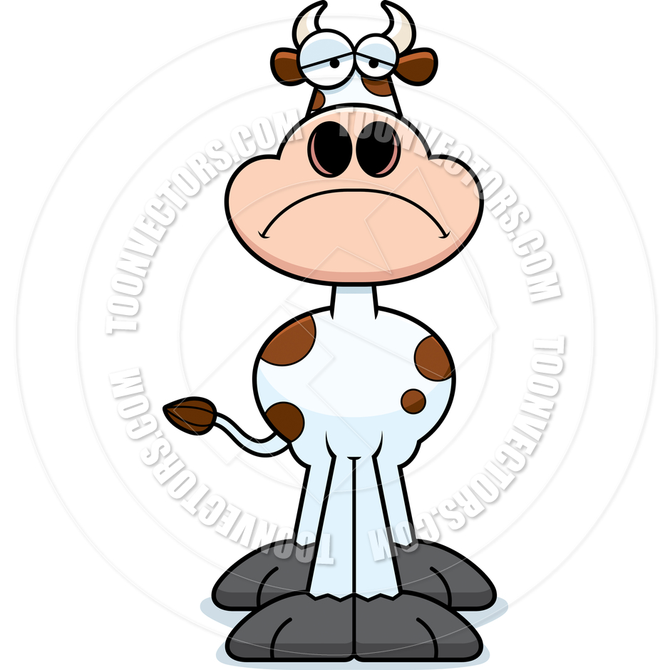 Surprised Cartoon Cow
