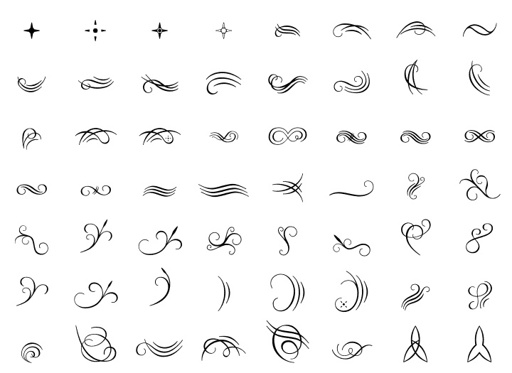 Swashes and Swirls Font