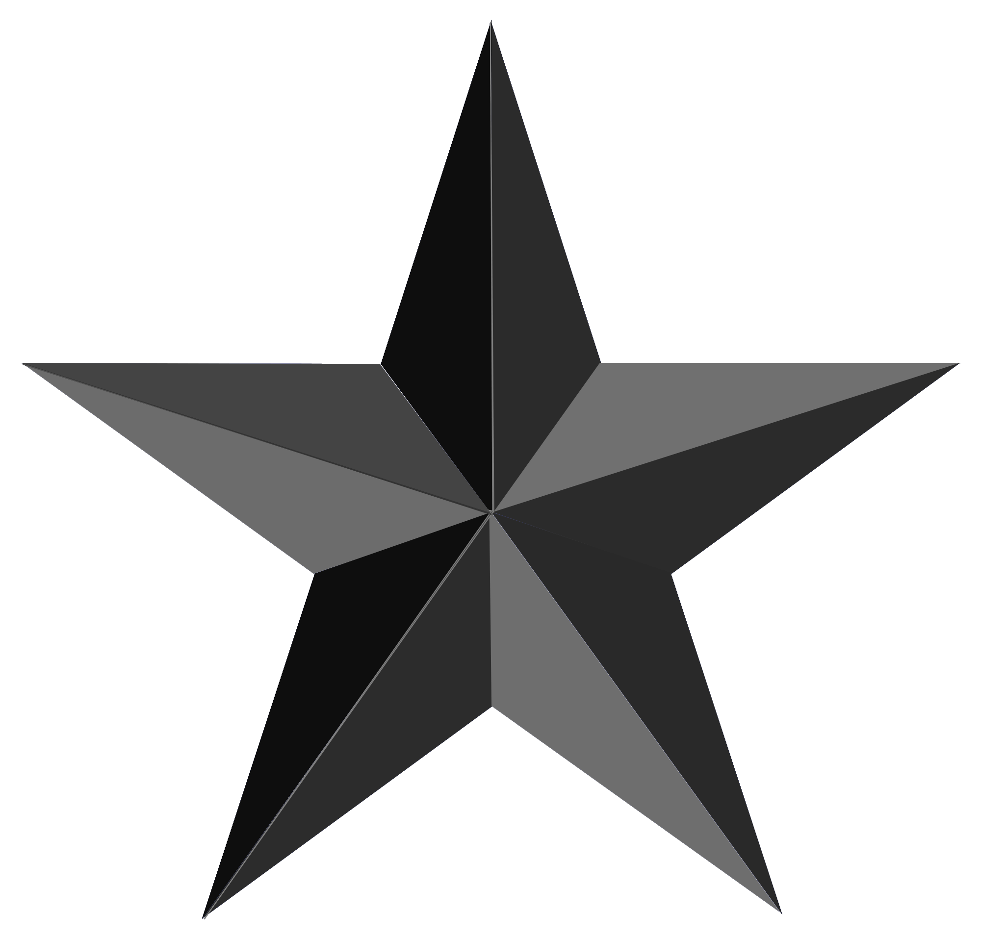 Transparent Black Star