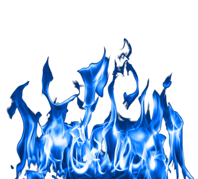 13 Blue Flames PSD Images