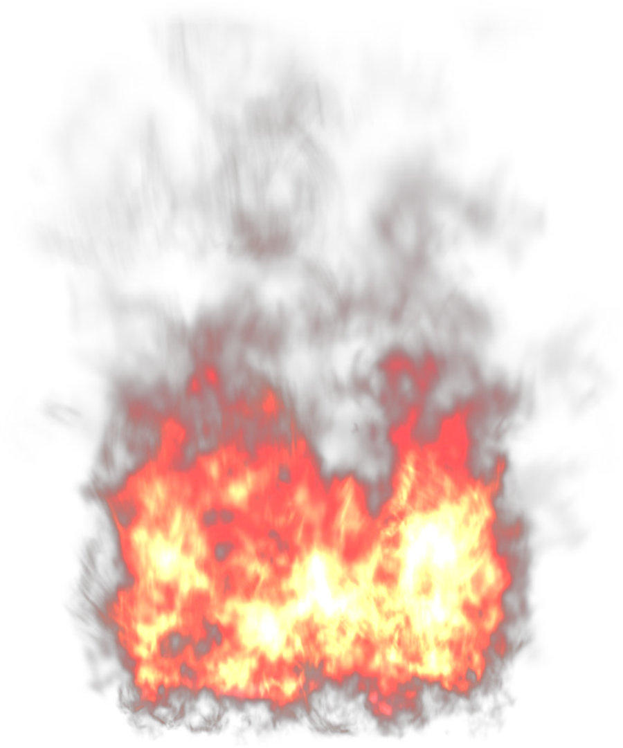 Transparent Fire Flames