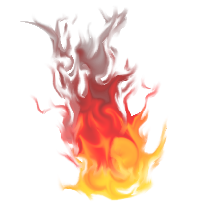 Transparent Fire Flames