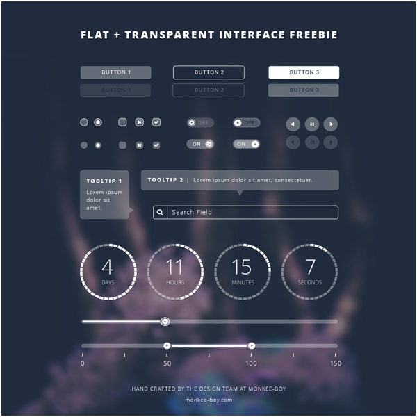 Transparent Flat UIKit