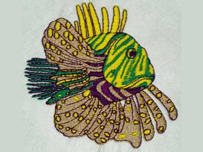 Tropical Fish Embroidery Designs