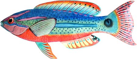 Tropical Fish Metal Wall Art