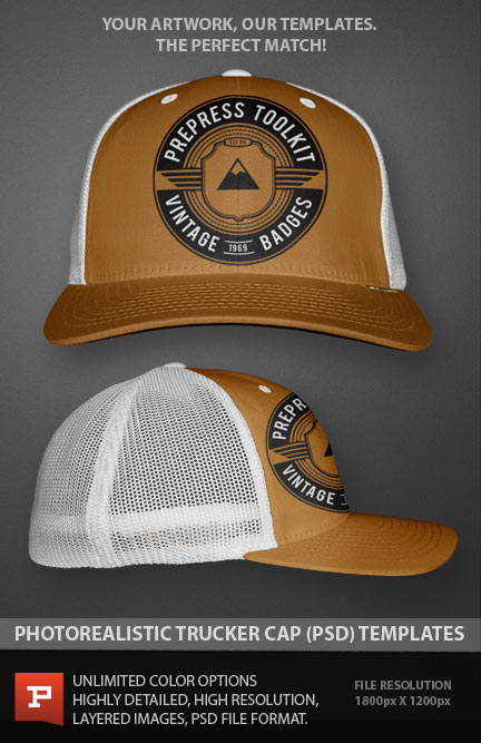 Trucker Hat Mock Up Template