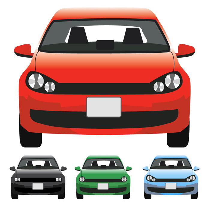 20 Car Front Vector Images