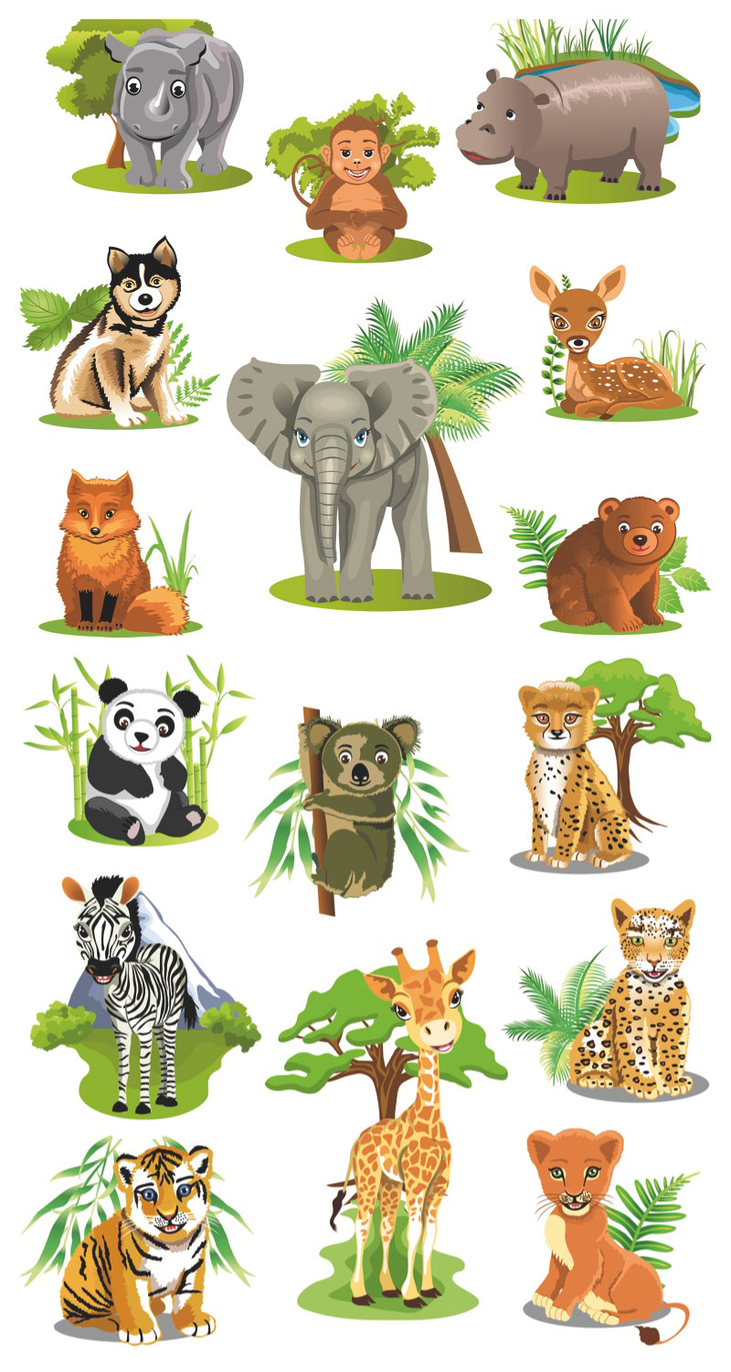 Vector Cartoon Animals Vector Cartoon Animals