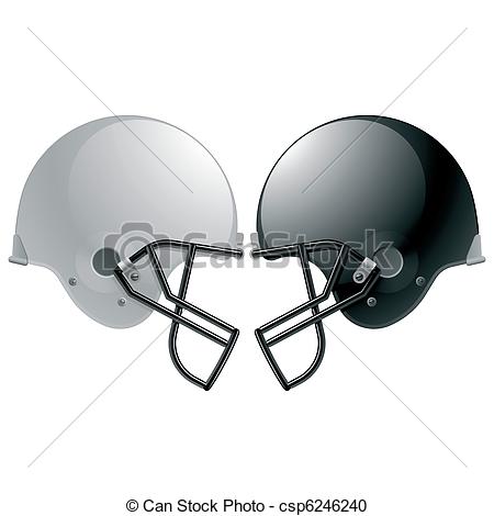 Vector Football Helmet Clip Art