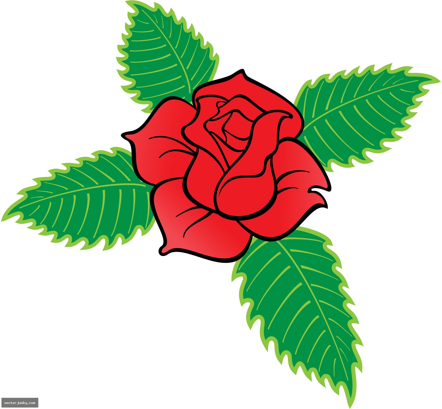 Vector Rose Clip Art Vector Rose Clip Art