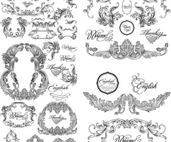 Vintage Borders and Frames Vectors