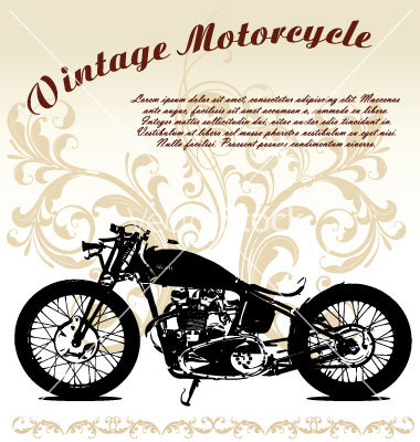 Vintage Motorcycle Vector