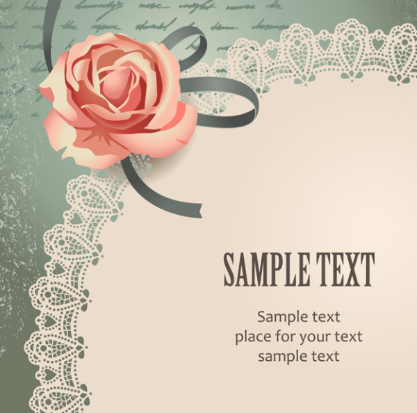 Vintage Rose Vector Free