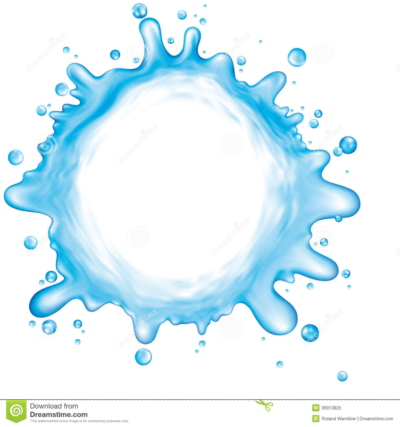 Water Splash Vector Illustration