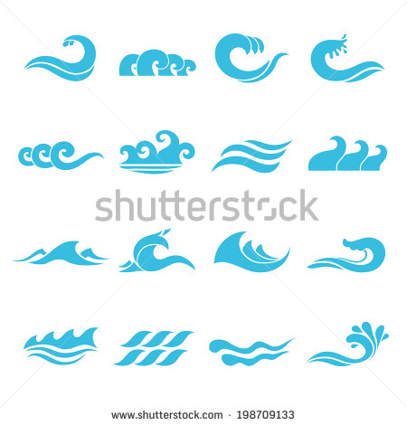 Water Wave Vector Illustration