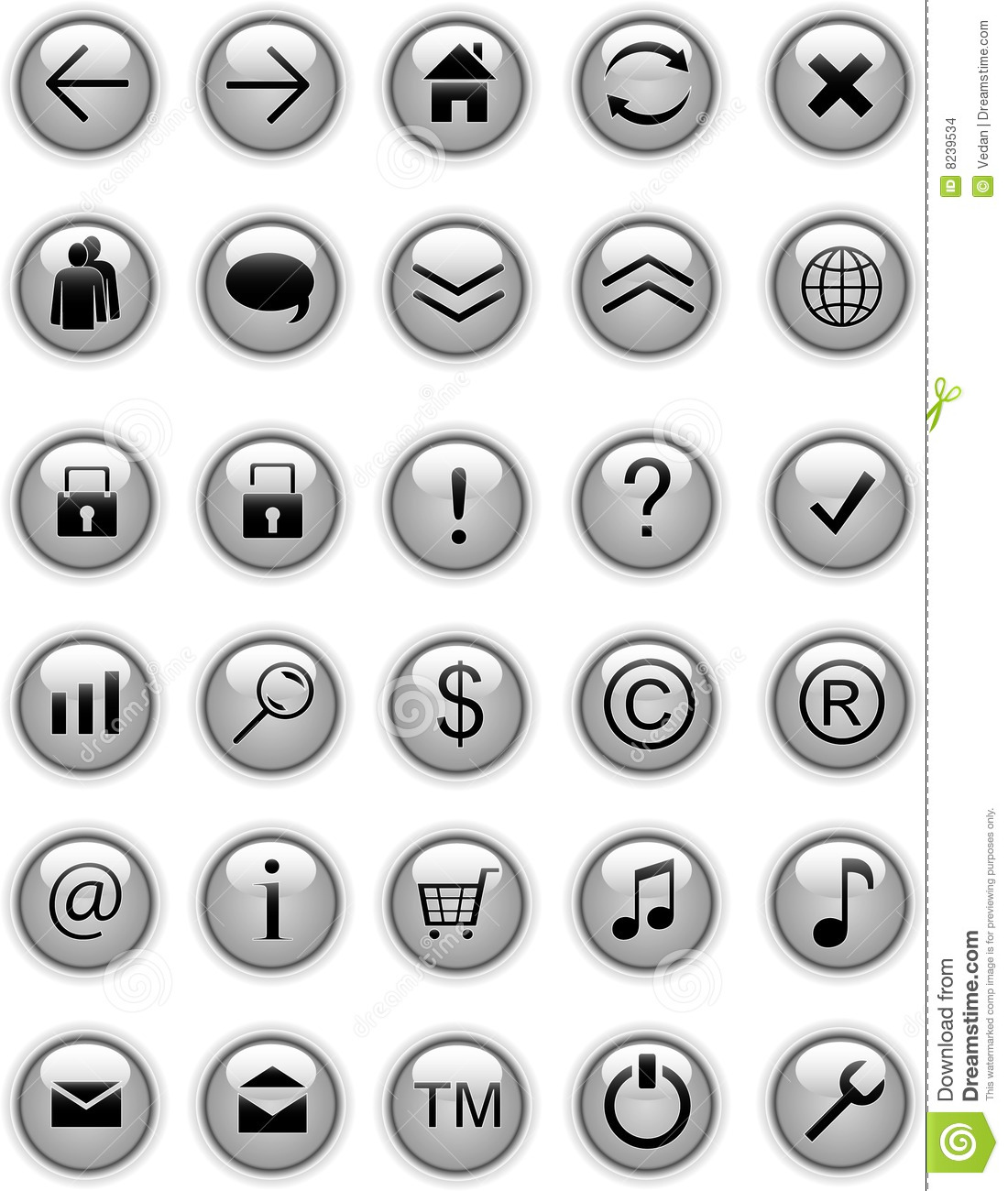 7 Grey Web Icon Images