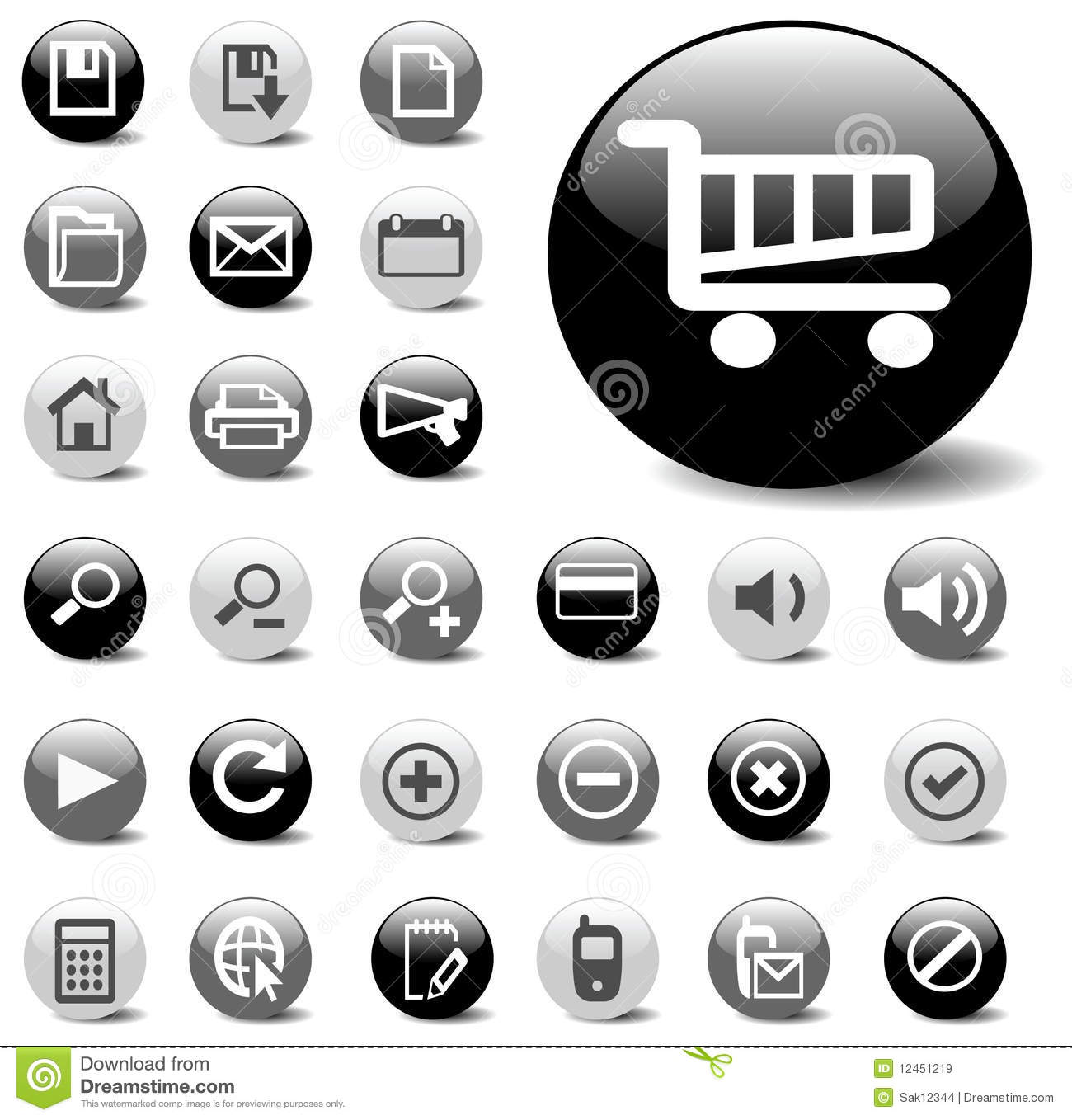 Website Icon Black and White