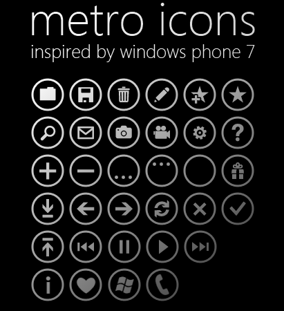 Windows 8 Metro Icons