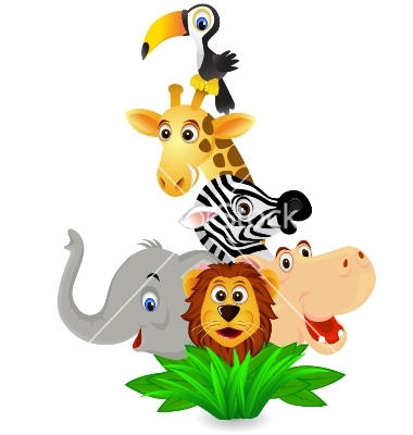 Zoo Animal Border Clip Art