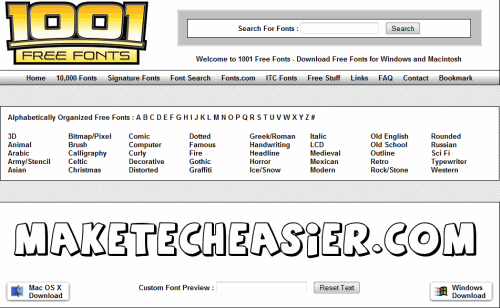 1001 Free Font Downloads 1001 Free Font Downloads
